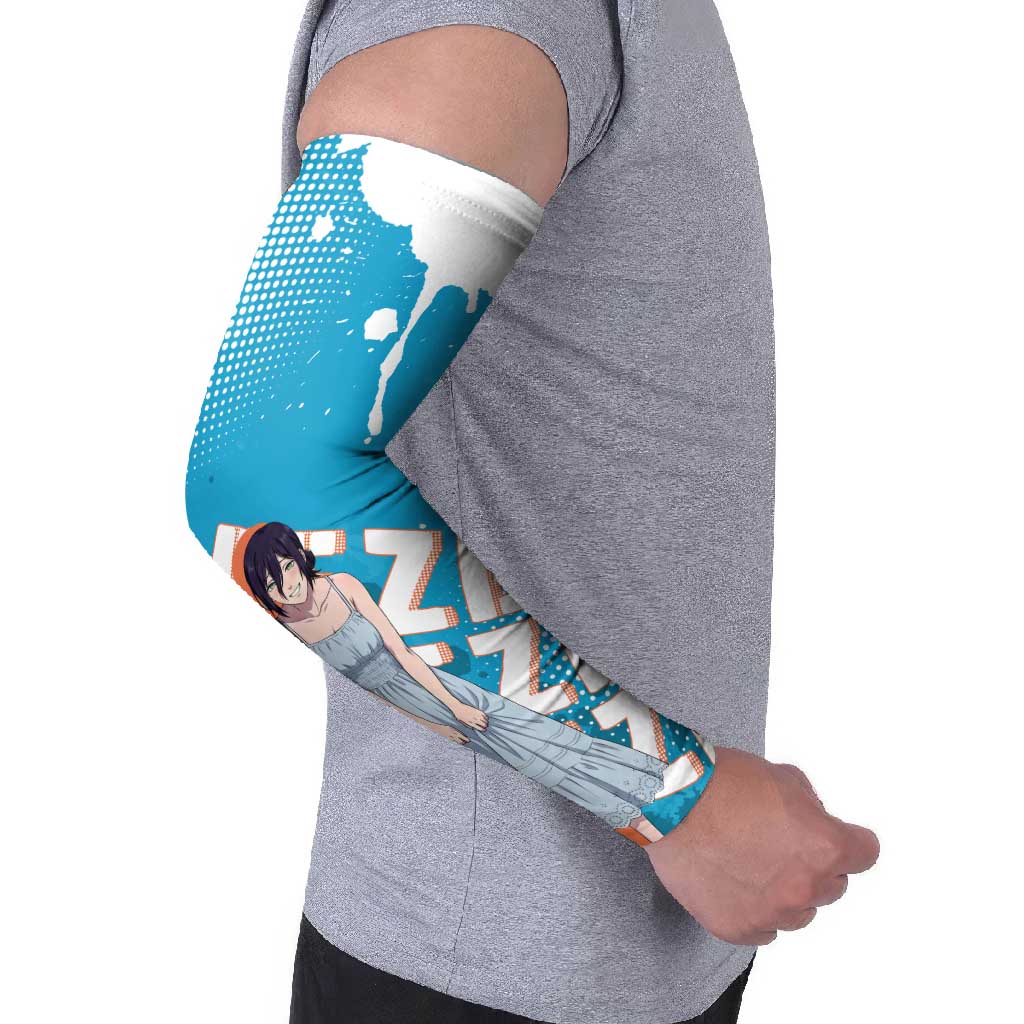 Reze Chainsaw Man Aesthetic Arm Sleeves Soft Anime Grunge Style with Flowers