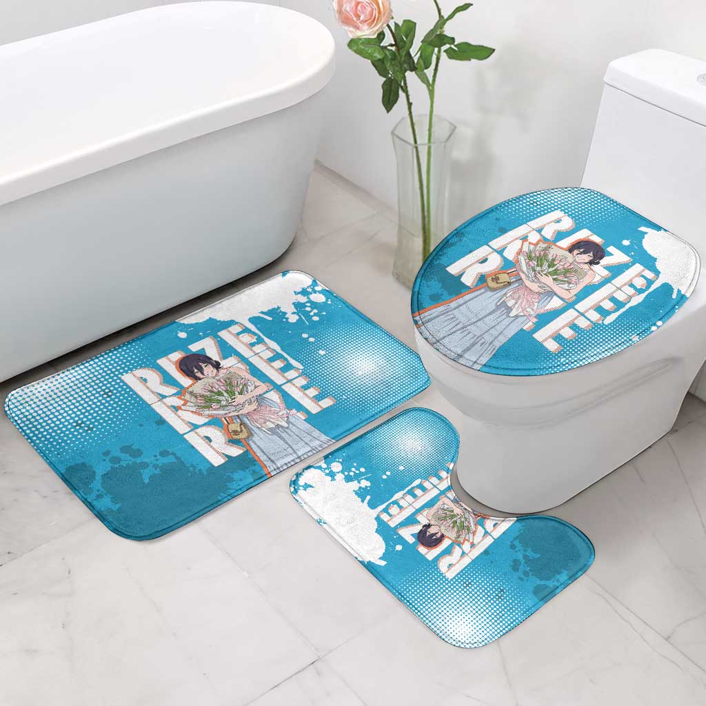 Reze Chainsaw Man Aesthetic Bathroom Set Soft Anime Grunge Style with Flowers