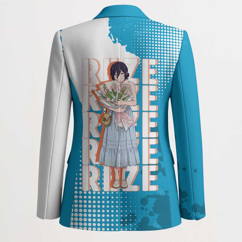 Reze Chainsaw Man Aesthetic Blazer Soft Anime Grunge Style with Flowers