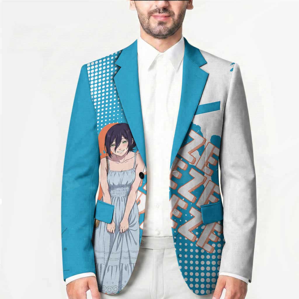 Reze Chainsaw Man Aesthetic Blazer Soft Anime Grunge Style with Flowers