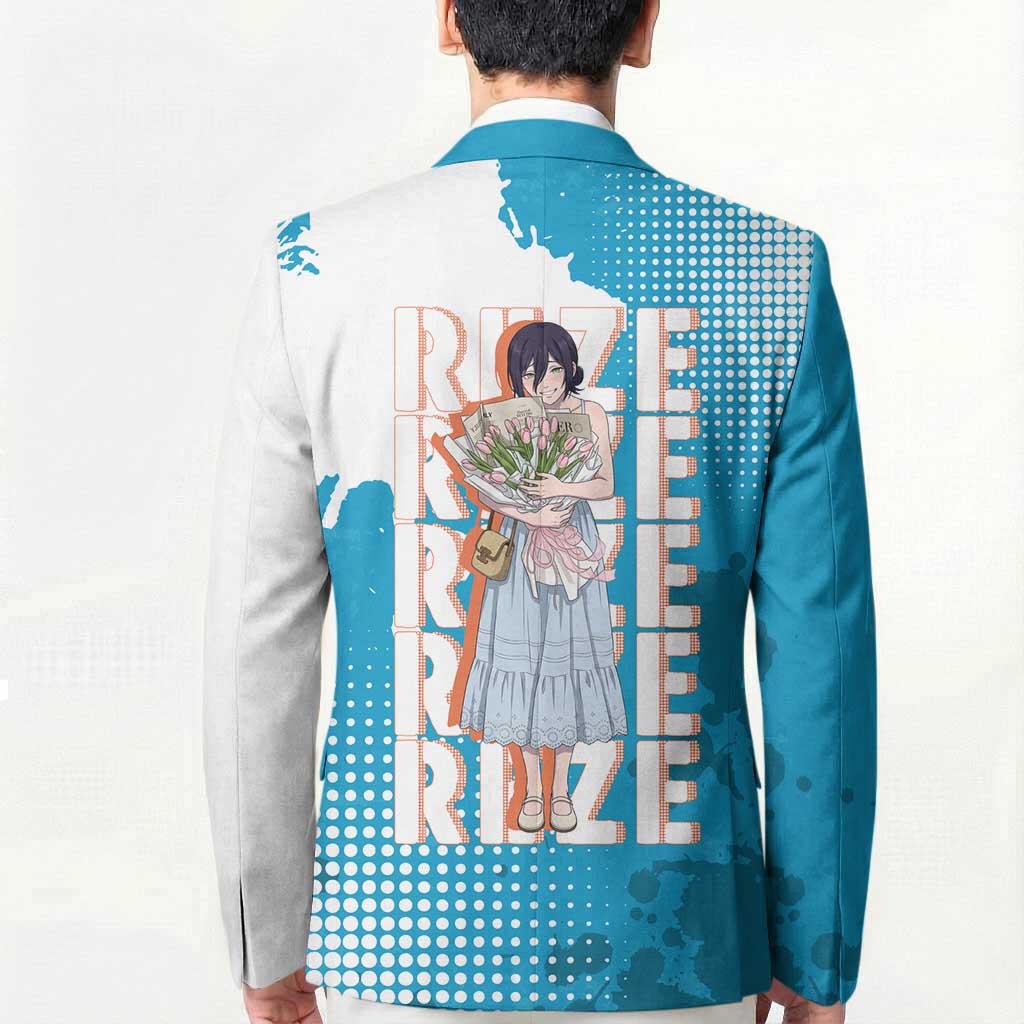 Reze Chainsaw Man Aesthetic Blazer Soft Anime Grunge Style with Flowers