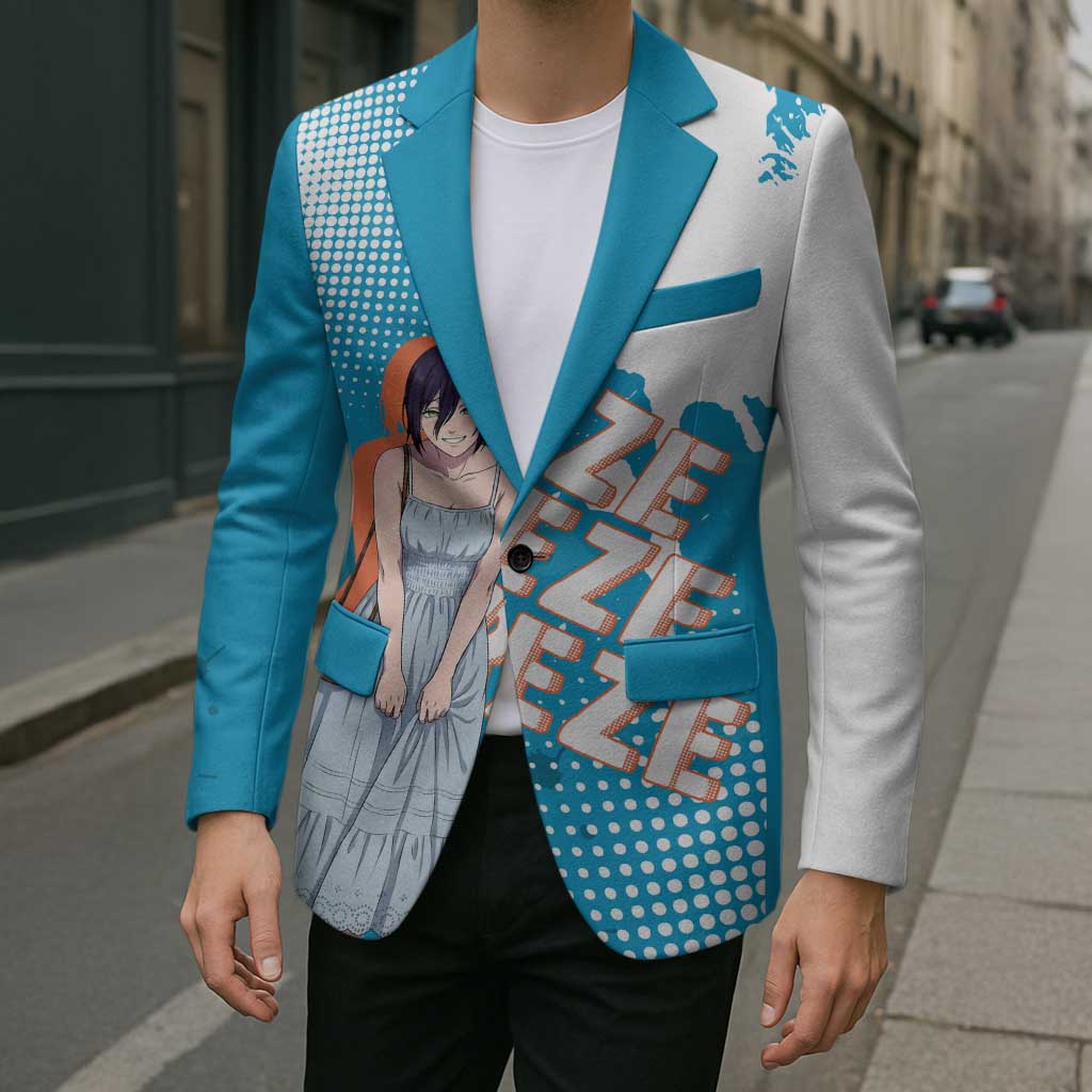Reze Chainsaw Man Aesthetic Blazer Soft Anime Grunge Style with Flowers