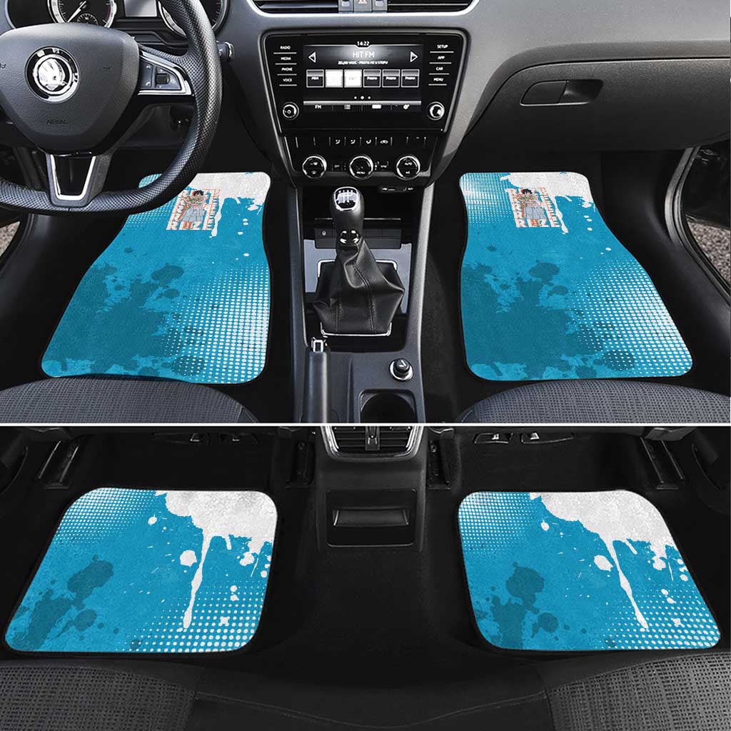 Reze Chainsaw Man Aesthetic Car Mats Soft Anime Grunge Style with Flowers