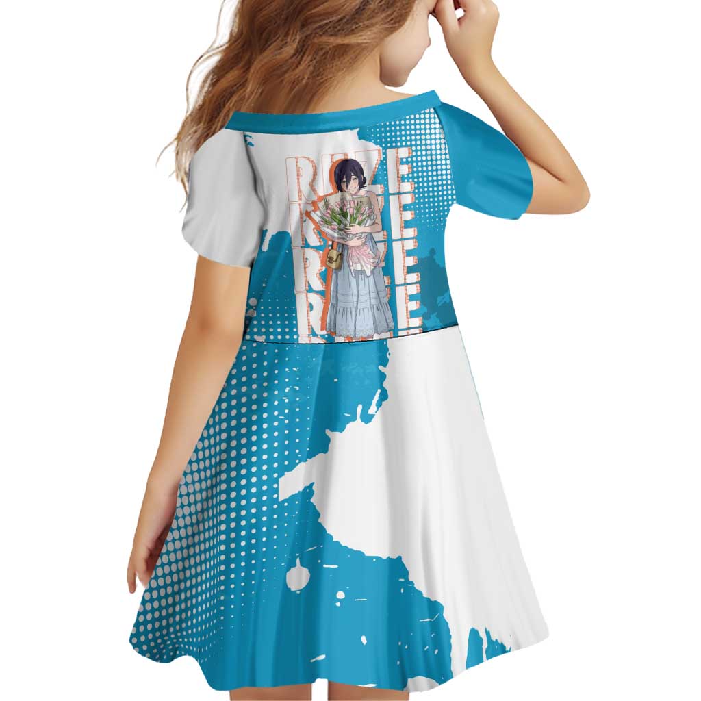 Reze Chainsaw Man Aesthetic Family Matching Short Sleeve Bodycon Dress and Hawaiian Shirt Soft Anime Grunge Style with Flowers
