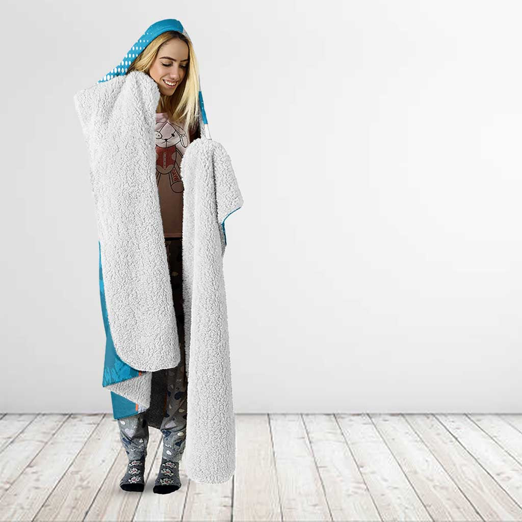 Reze Chainsaw Man Aesthetic Hooded Blanket Soft Anime Grunge Style with Flowers
