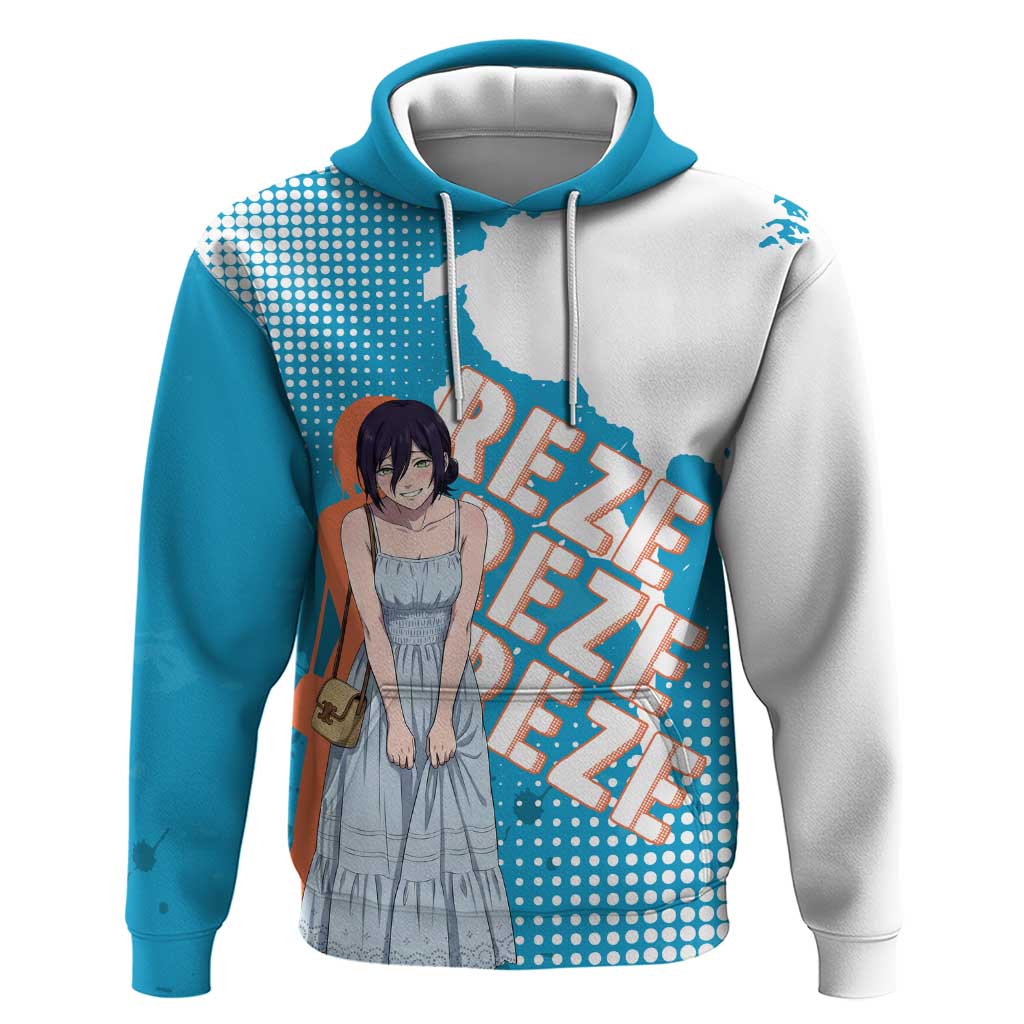 Reze Chainsaw Man Aesthetic Hoodie Soft Anime Grunge Style with Flowers