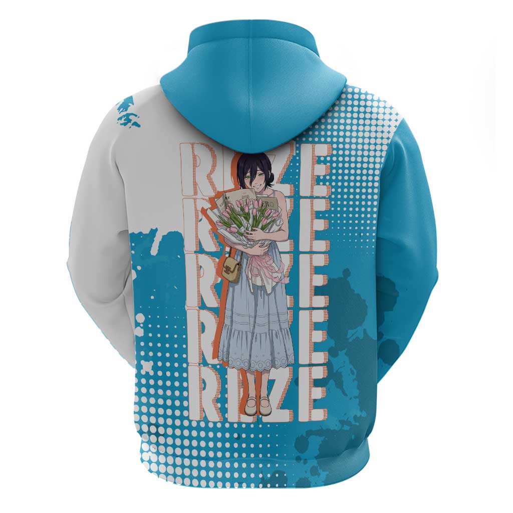 Reze Chainsaw Man Aesthetic Hoodie Soft Anime Grunge Style with Flowers