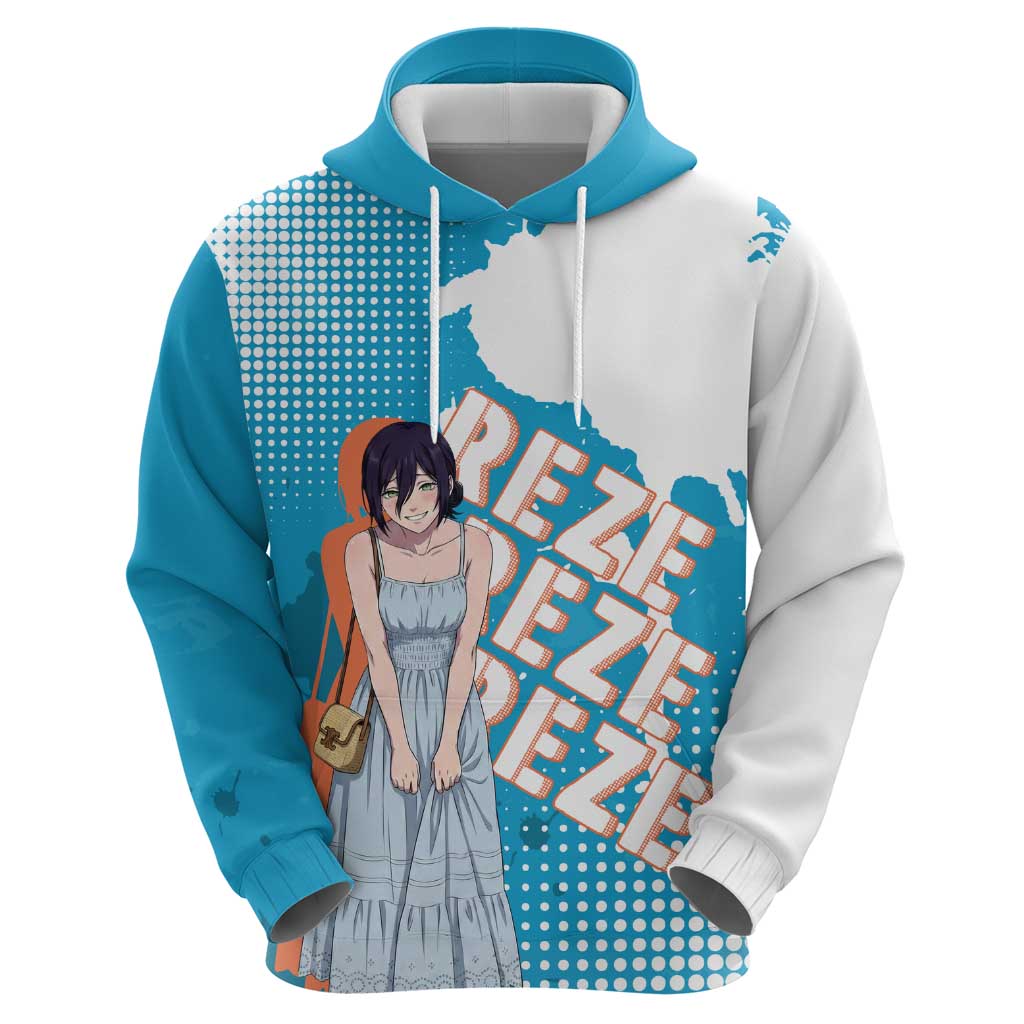 Reze Chainsaw Man Aesthetic Hoodie Soft Anime Grunge Style with Flowers
