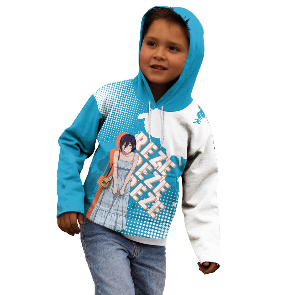 Reze Chainsaw Man Aesthetic Kid Hoodie Soft Anime Grunge Style with Flowers