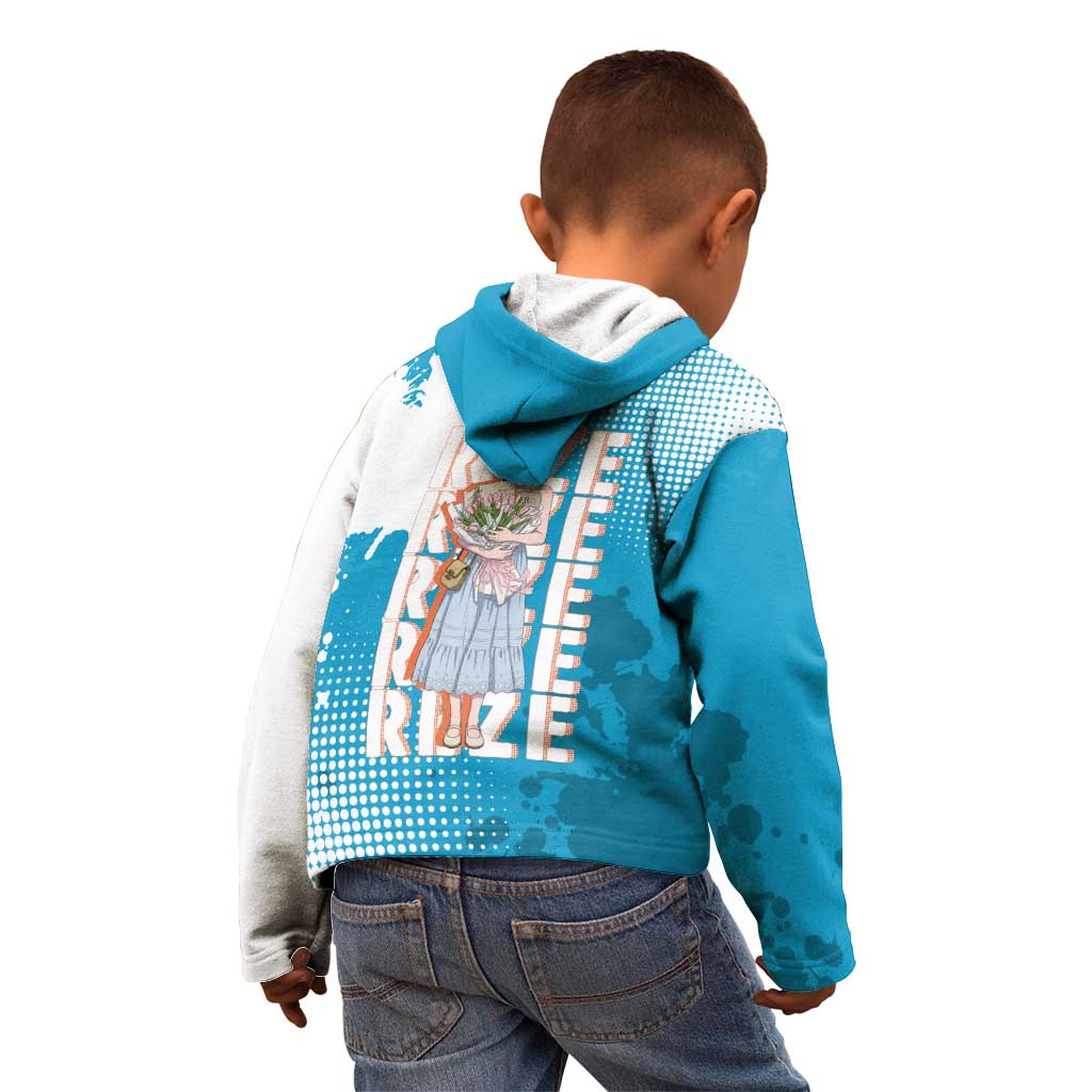 Reze Chainsaw Man Aesthetic Kid Hoodie Soft Anime Grunge Style with Flowers