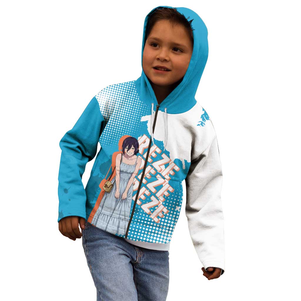 Reze Chainsaw Man Aesthetic Kid Hoodie Soft Anime Grunge Style with Flowers