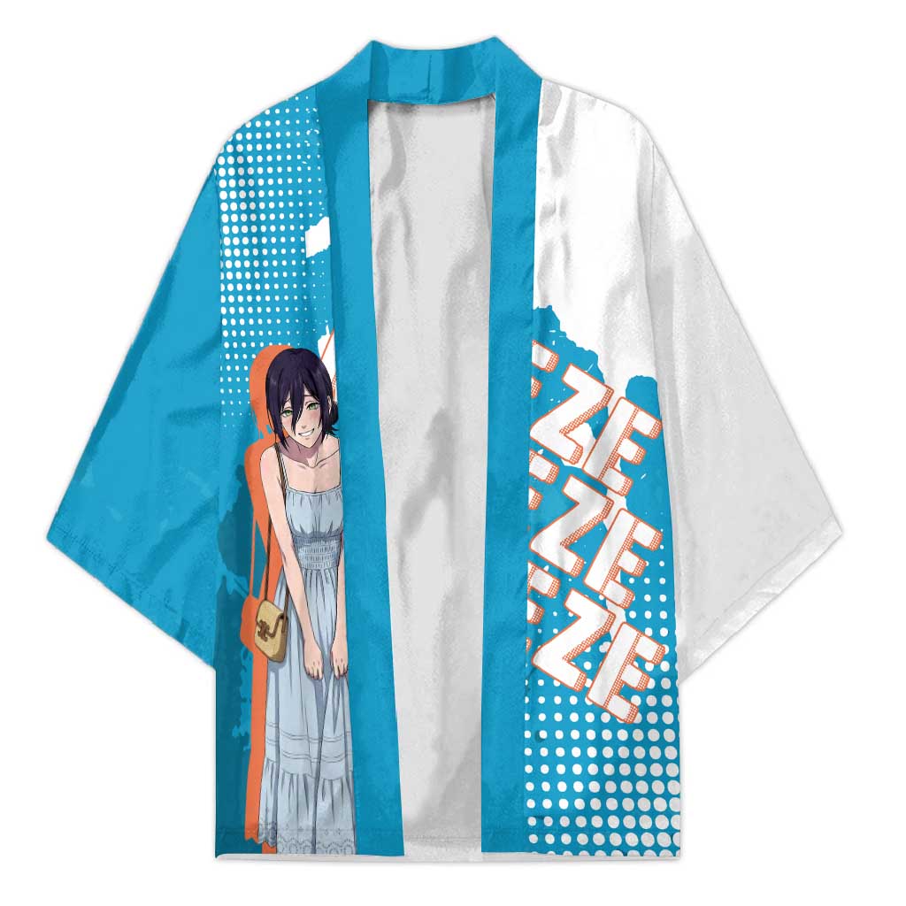 Reze Chainsaw Man Aesthetic Kimono Soft Anime Grunge Style with Flowers