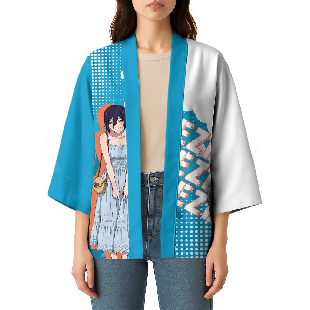Reze Chainsaw Man Aesthetic Kimono Soft Anime Grunge Style with Flowers