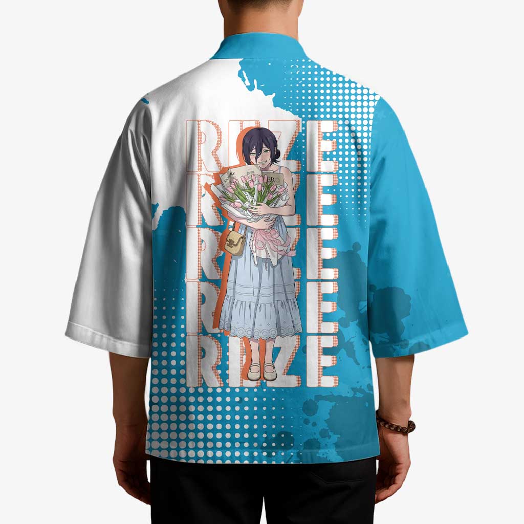 Reze Chainsaw Man Aesthetic Kimono Soft Anime Grunge Style with Flowers