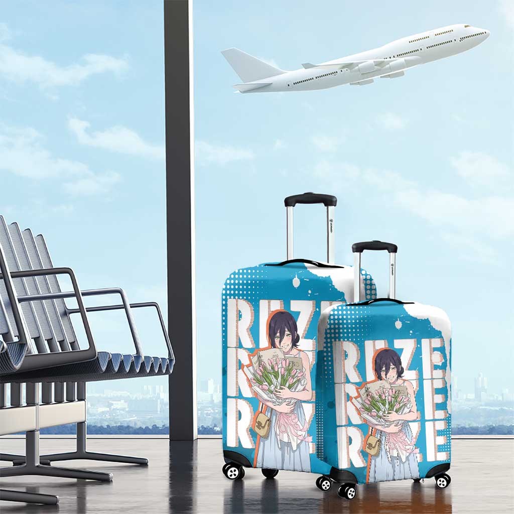 Reze Chainsaw Man Aesthetic Luggage Cover Soft Anime Grunge Style with Flowers