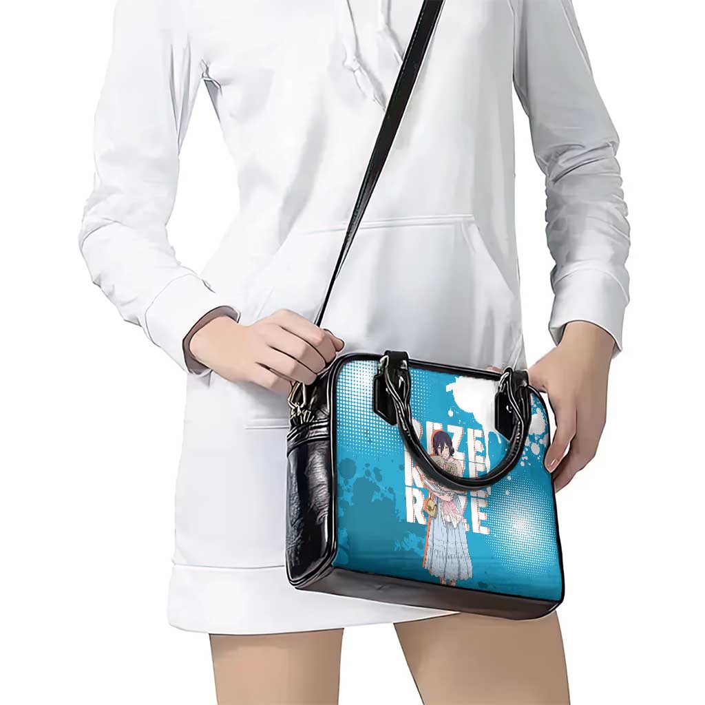 Reze Chainsaw Man Aesthetic Shoulder Handbag Soft Anime Grunge Style with Flowers