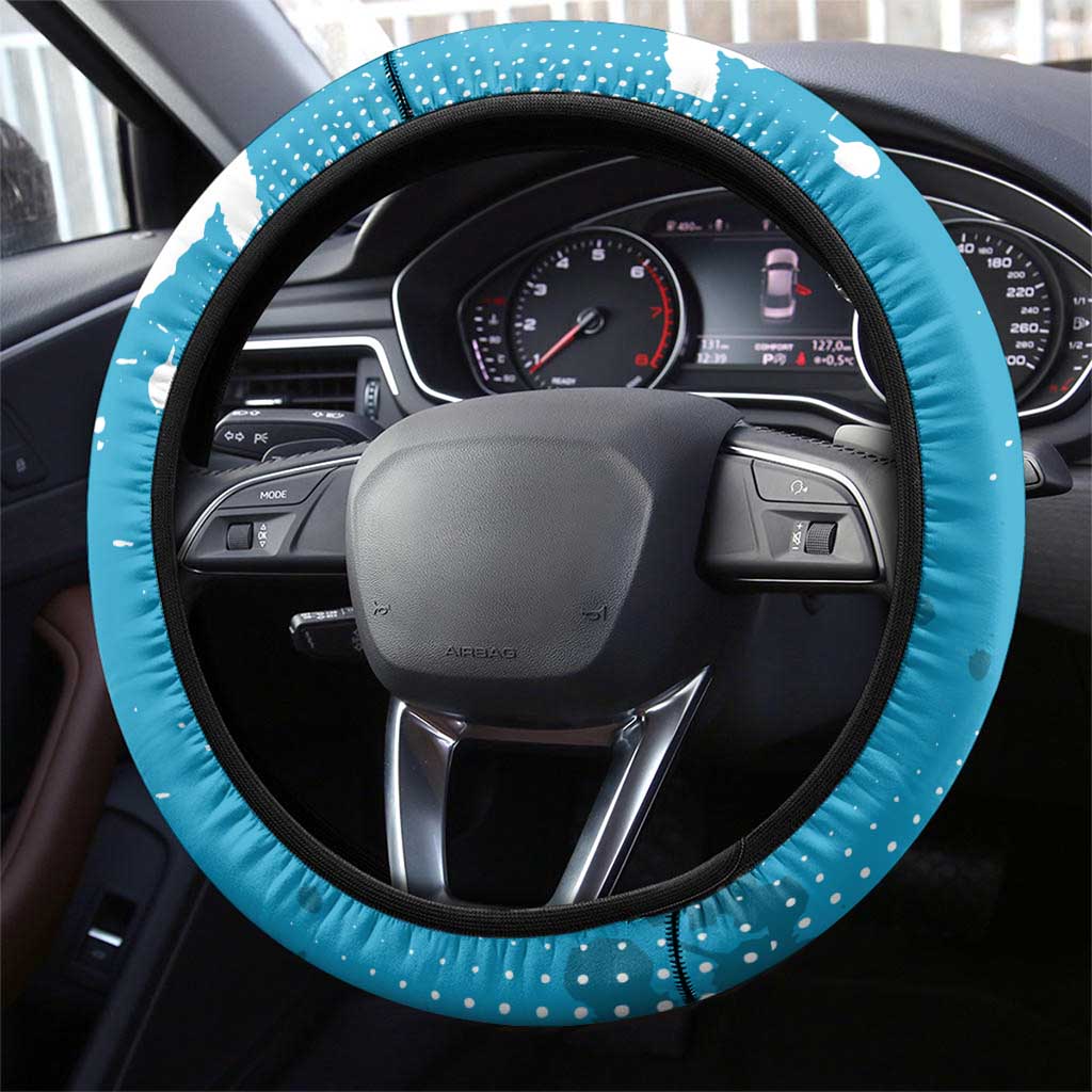 Reze Chainsaw Man Aesthetic Steering Wheel Cover Soft Anime Grunge Style with Flowers