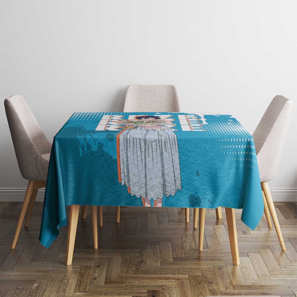 Reze Chainsaw Man Aesthetic Tablecloth Soft Anime Grunge Style with Flowers