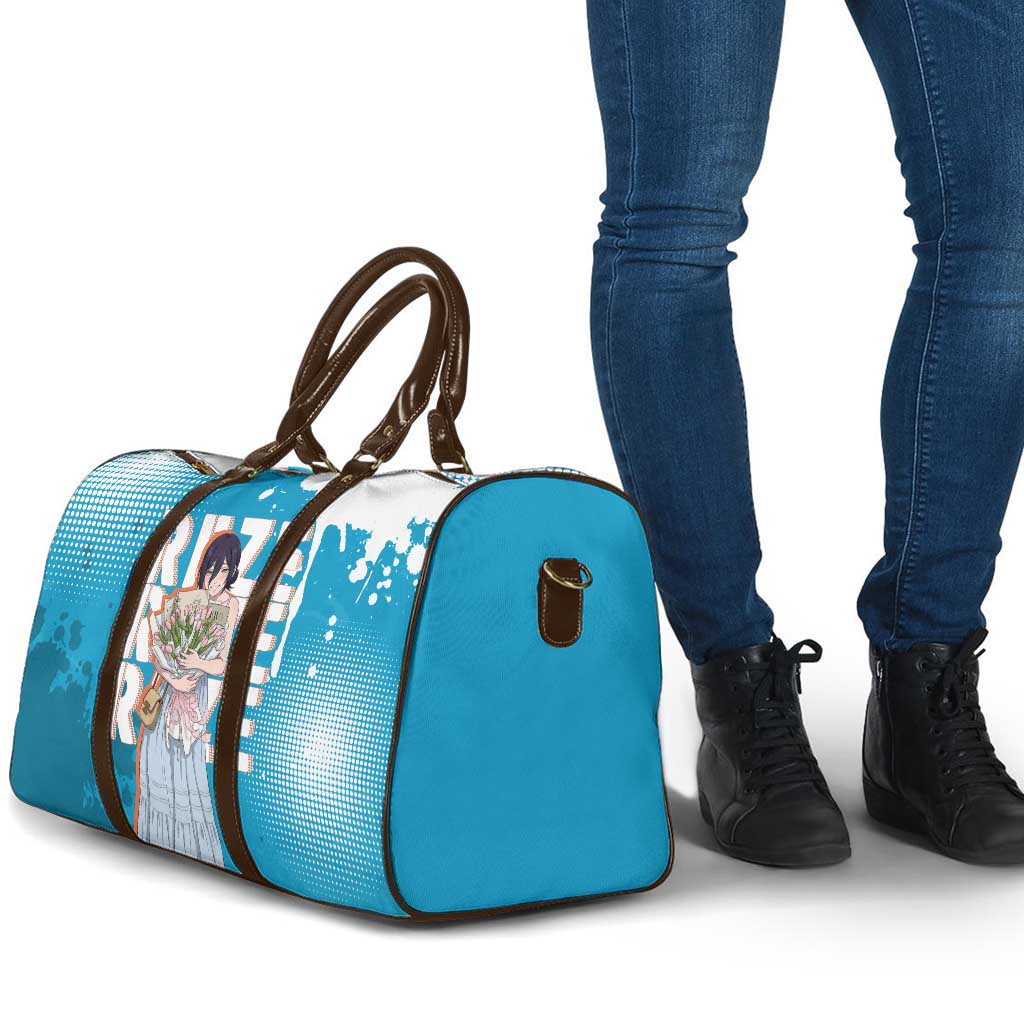 Reze Chainsaw Man Aesthetic Travel Bag Soft Anime Grunge Style with Flowers