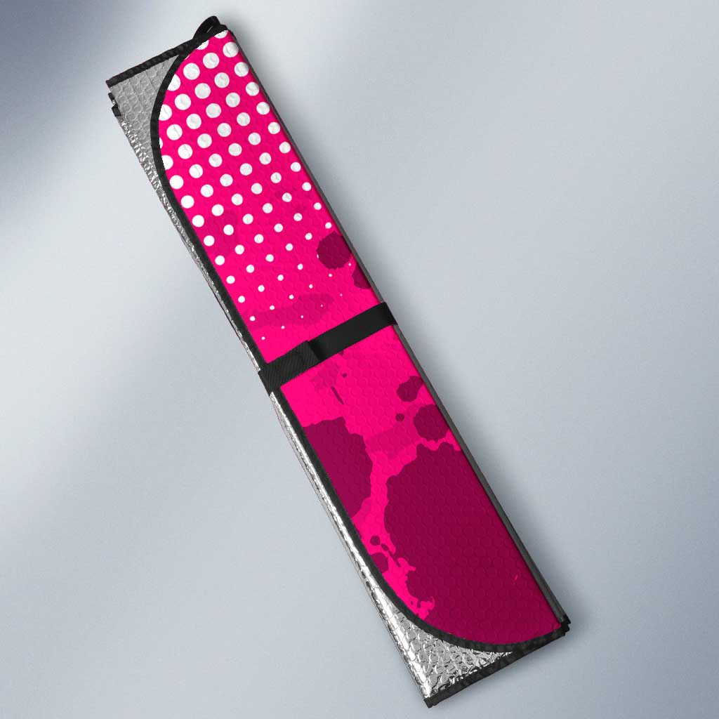 Makima Chainsaw Man Street Style Auto Sun Shade Bold Anime Grunge Aesthetic in Hot Pink