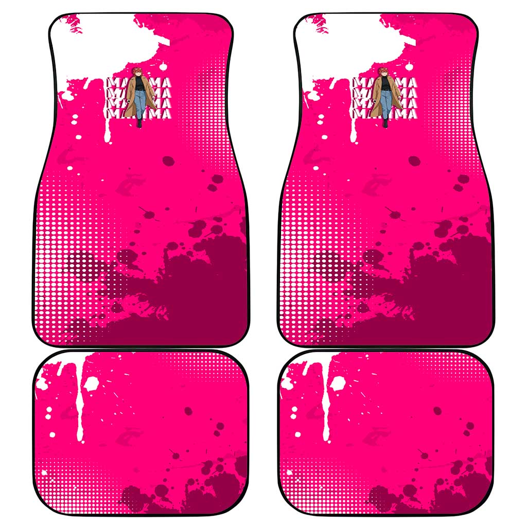 Makima Chainsaw Man Street Style Car Mats Bold Anime Grunge Aesthetic in Hot Pink