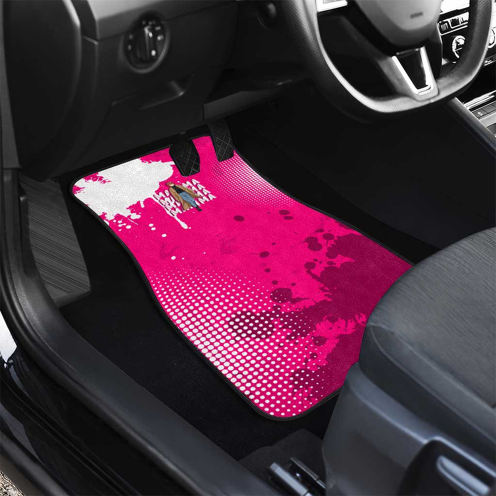 Makima Chainsaw Man Street Style Car Mats Bold Anime Grunge Aesthetic in Hot Pink
