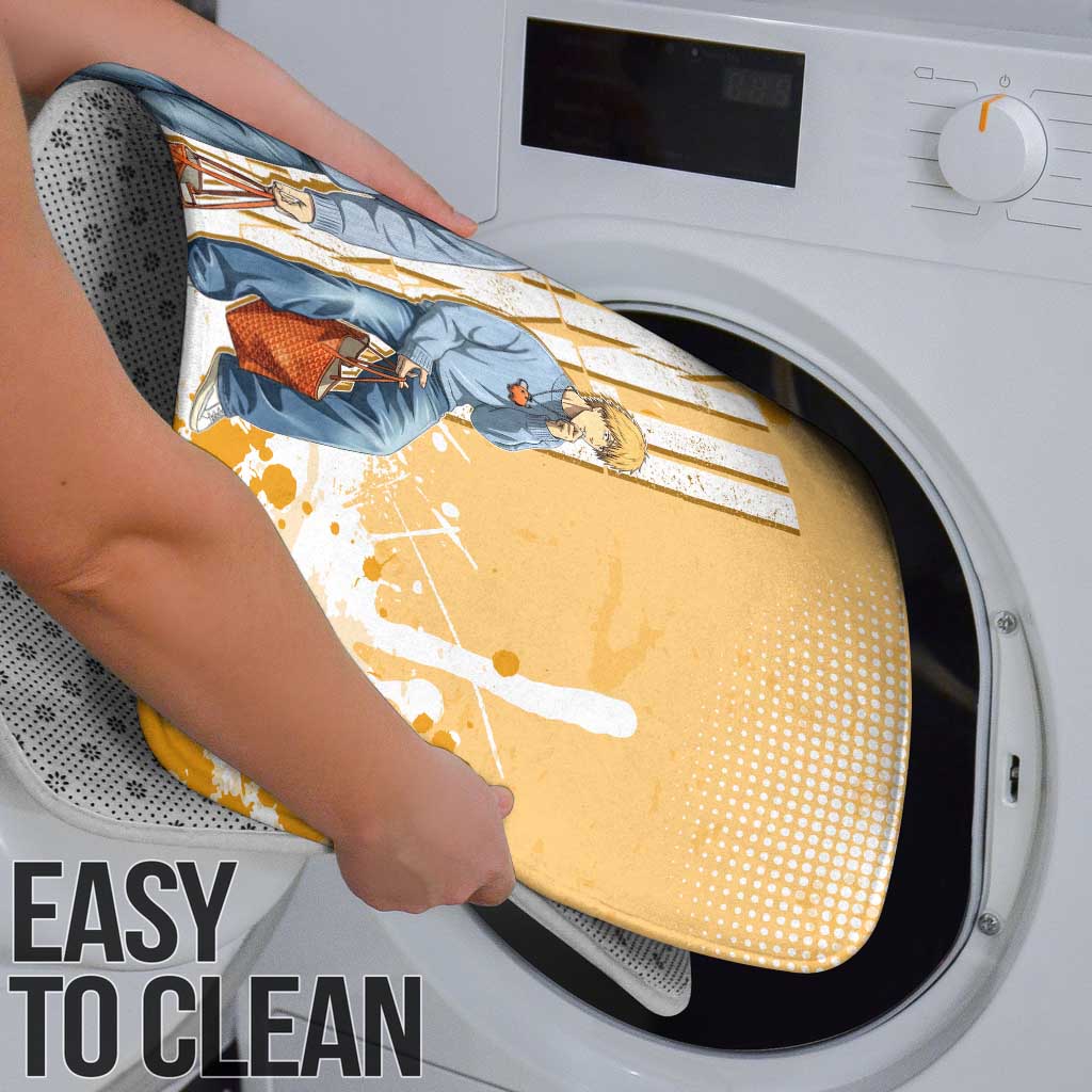 Denji Chainsaw Man Urban Drip Bathroom Set Streetwear Anime Vibes in Orange Tones
