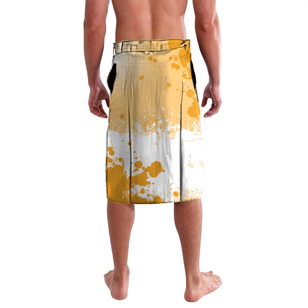 Denji Chainsaw Man Urban Drip Lavalava Streetwear Anime Vibes in Orange Tones