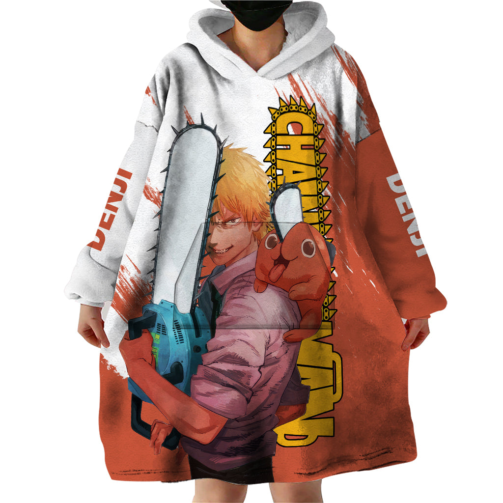 Denji Wearable Blanket Hoodie Chainsaw Man