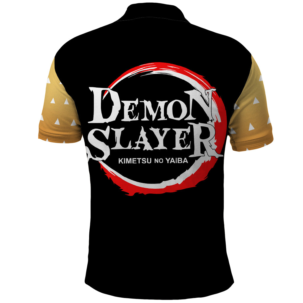Zenitsu Zenko Demon Slayer Polo Shirt Funny Face