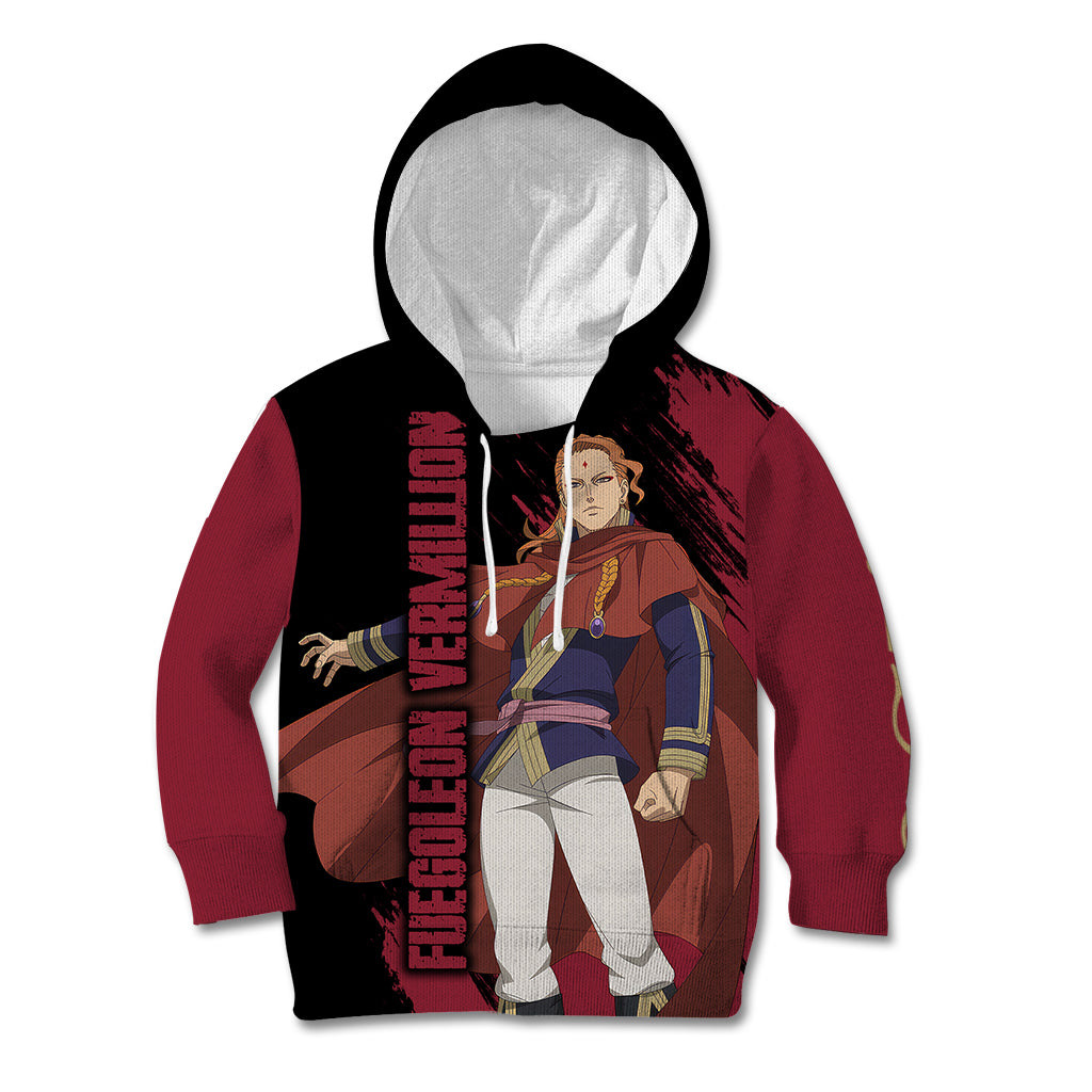 Crimson Lion Fuegoleon Vermillion Kid Hoodie Black Clover