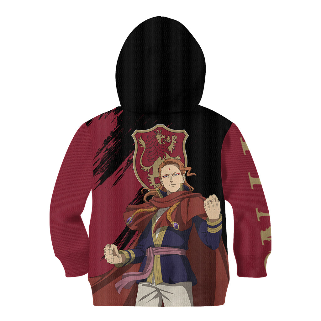 Crimson Lion Fuegoleon Vermillion Kid Hoodie Black Clover