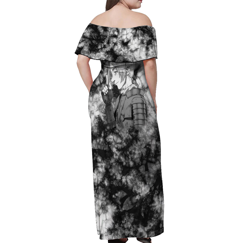 Judeau Berserk Off Shoulder Maxi Dress Grunge Style