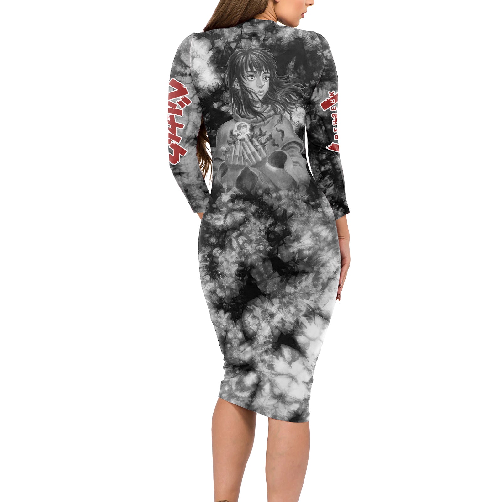 Casca Berserk Long Sleeve Bodycon Dress Casca Berserk
