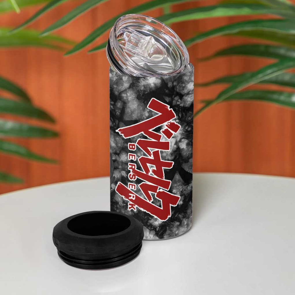 The Skull Knight Berserk 4 in 1 Can Cooler Tumbler Anime Grunge Style