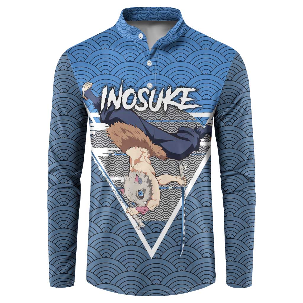 Inosuke - Demon Slayer Button Sweatshirt Anime Japan Art Style