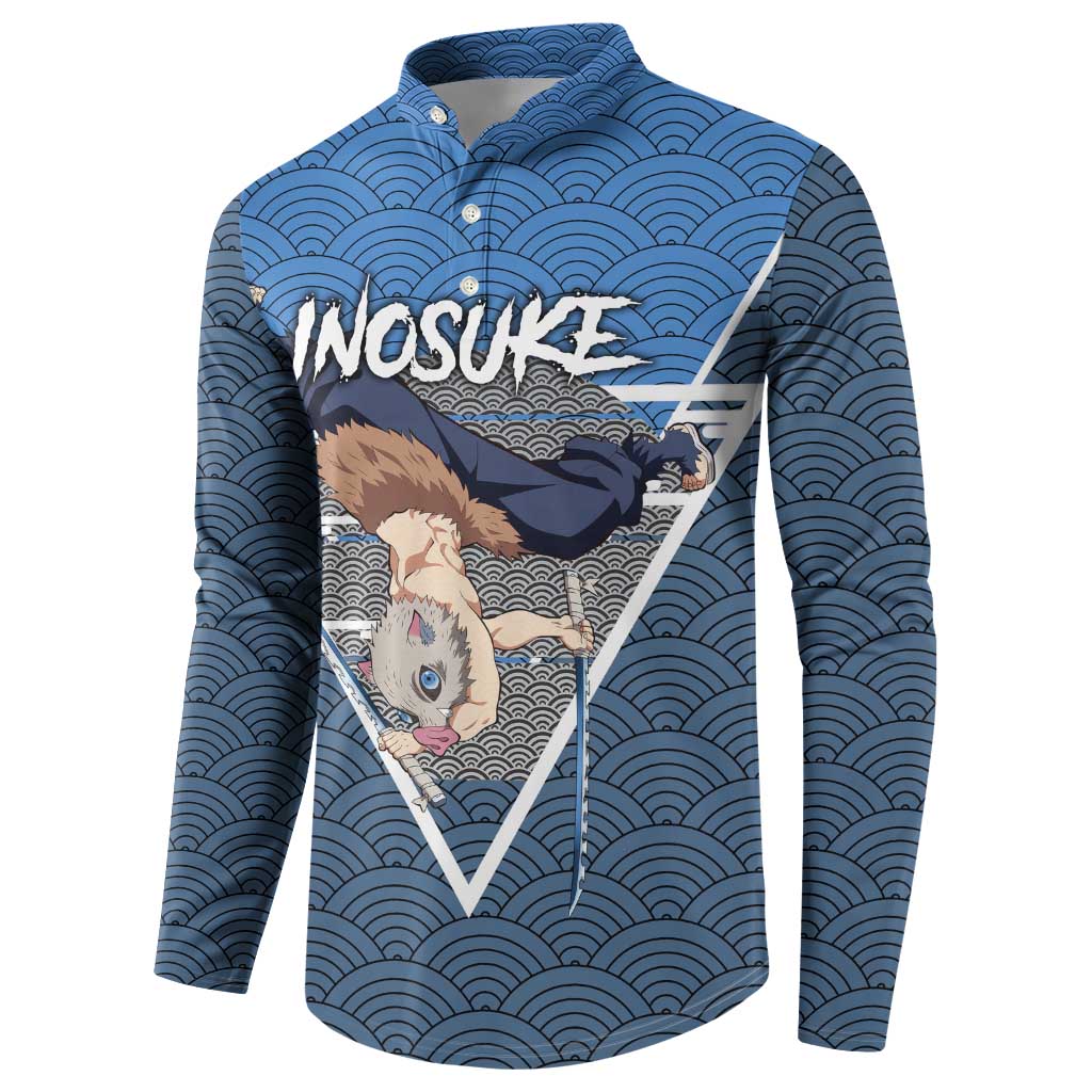 Inosuke - Demon Slayer Button Sweatshirt Anime Japan Art Style
