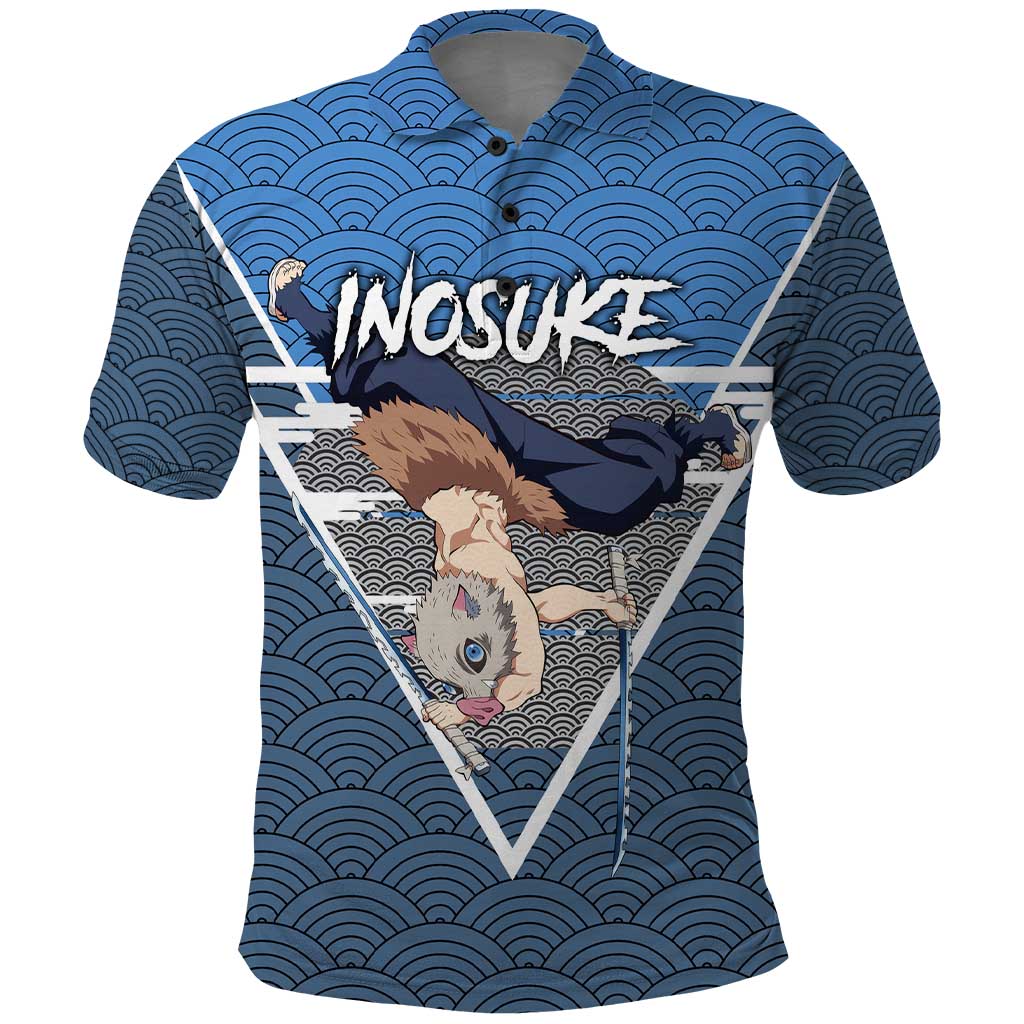 Inosuke - Demon Slayer Polo Shirt Anime Japan Art Style