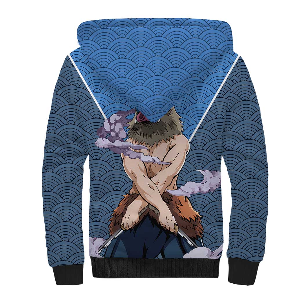Inosuke - Demon Slayer Sherpa Hoodie Anime Japan Art Style