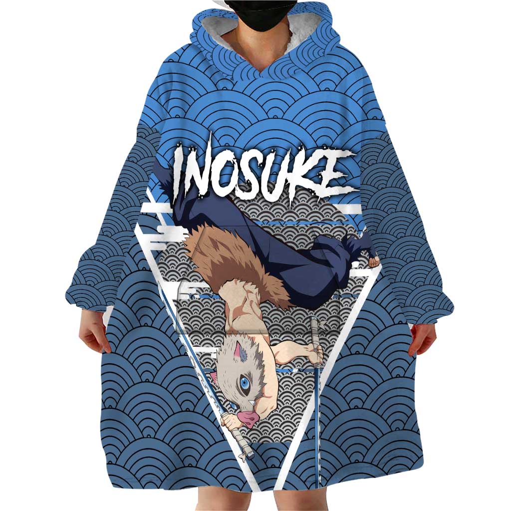 Inosuke - Demon Slayer Wearable Blanket Hoodie Anime Japan Art Style