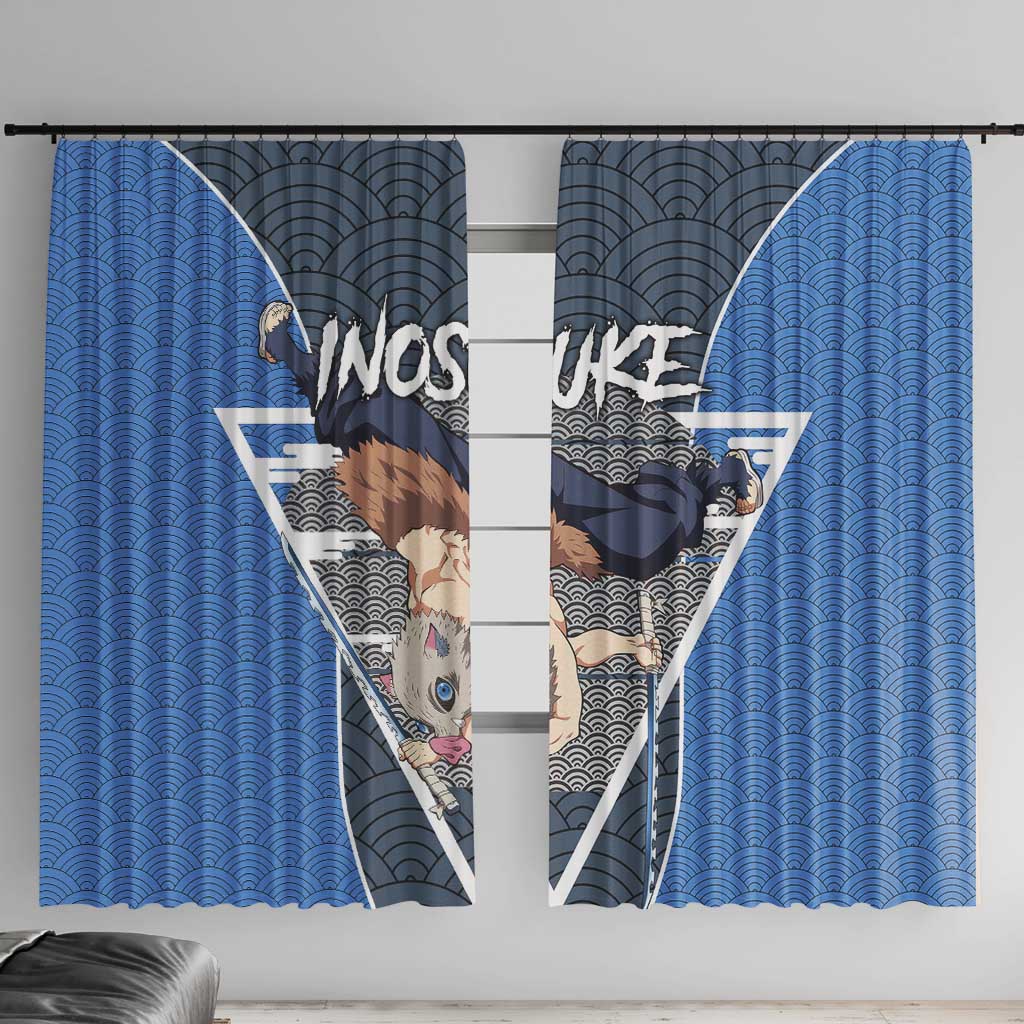 Inosuke - Demon Slayer Window Curtain Anime Japan Art Style