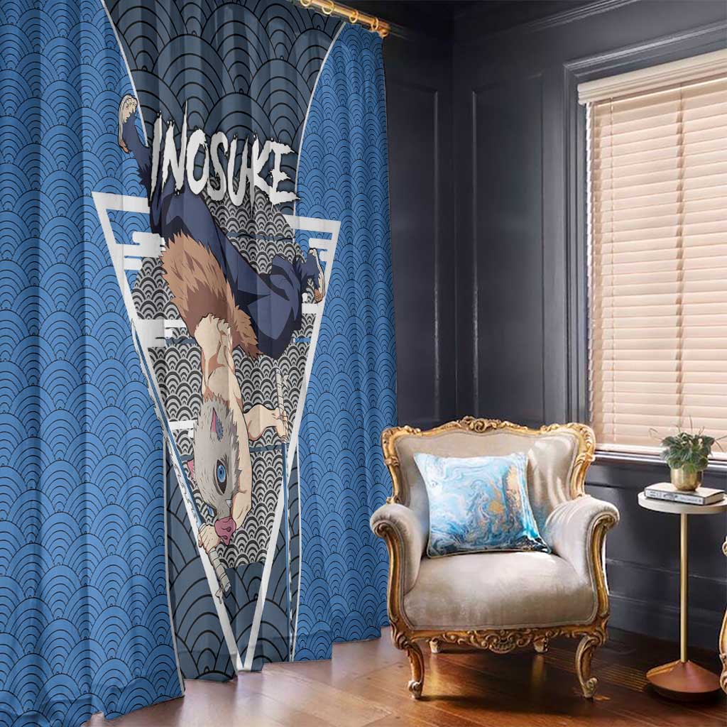 Inosuke - Demon Slayer Window Curtain Anime Japan Art Style