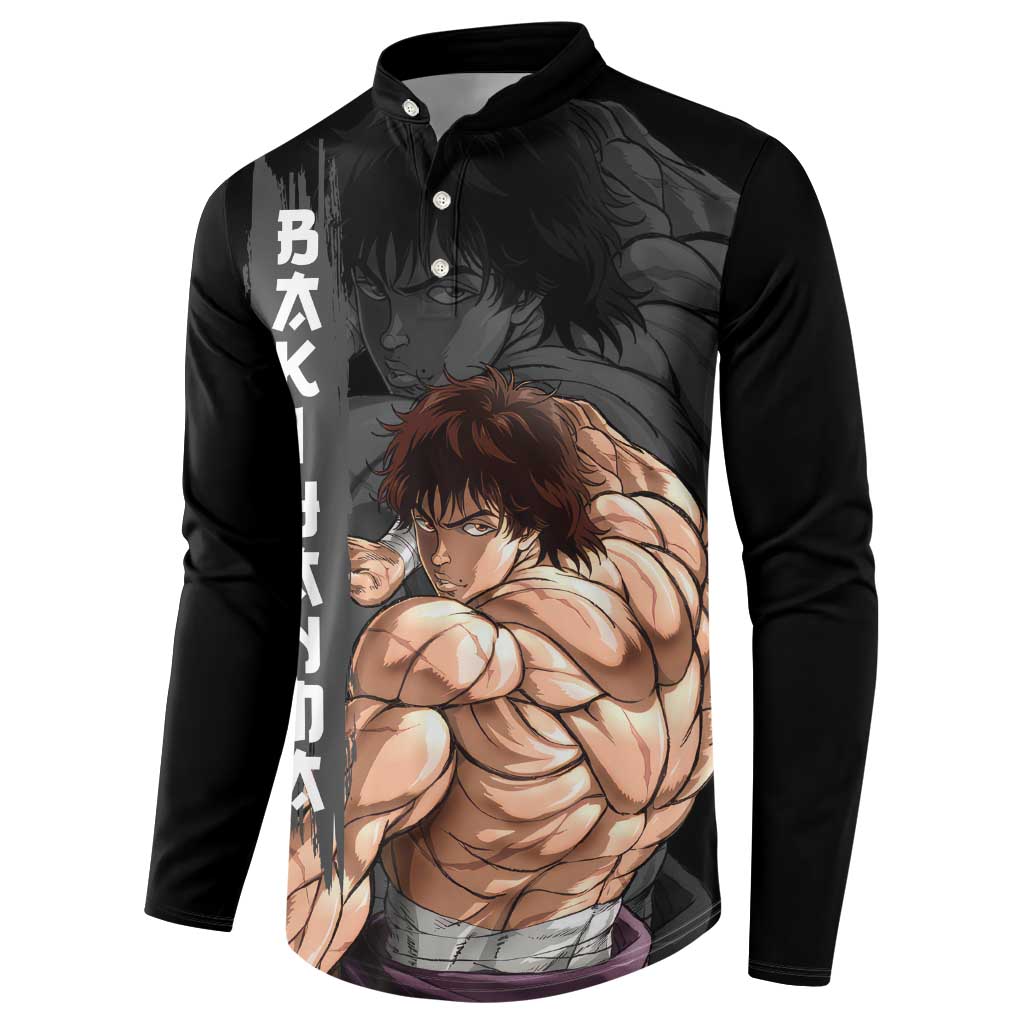 Baki Hanma-Baki Hanma Button Sweatshirt Anime Style