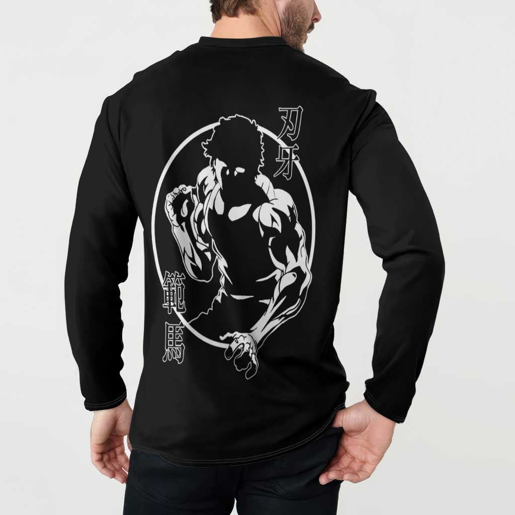 Baki Hanma-Baki Hanma Button Sweatshirt Anime Style