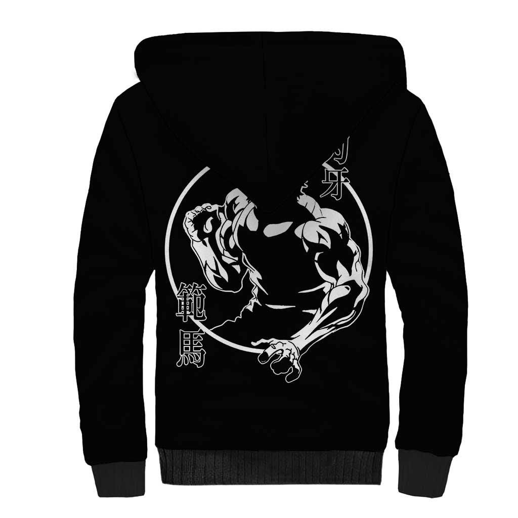 Baki Hanma-Baki Hanma Sherpa Hoodie Anime Style