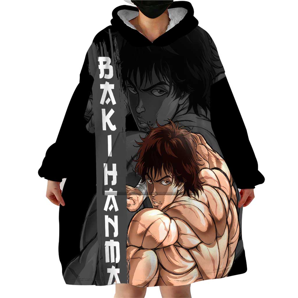 Baki Hanma-Baki Hanma Wearable Blanket Hoodie Anime Style