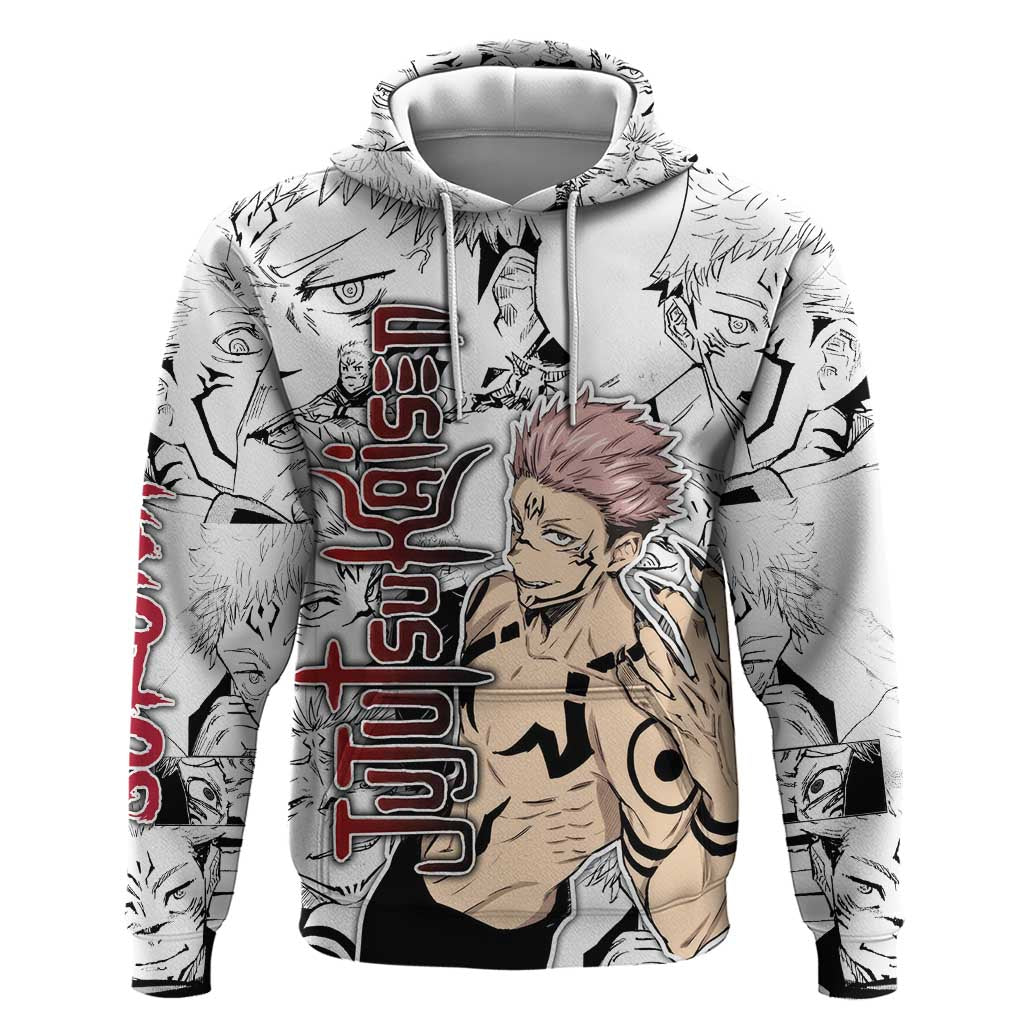 Sukuna - Jujutsu Kaisen Hoodie Pattern Anime Mix Manga Style