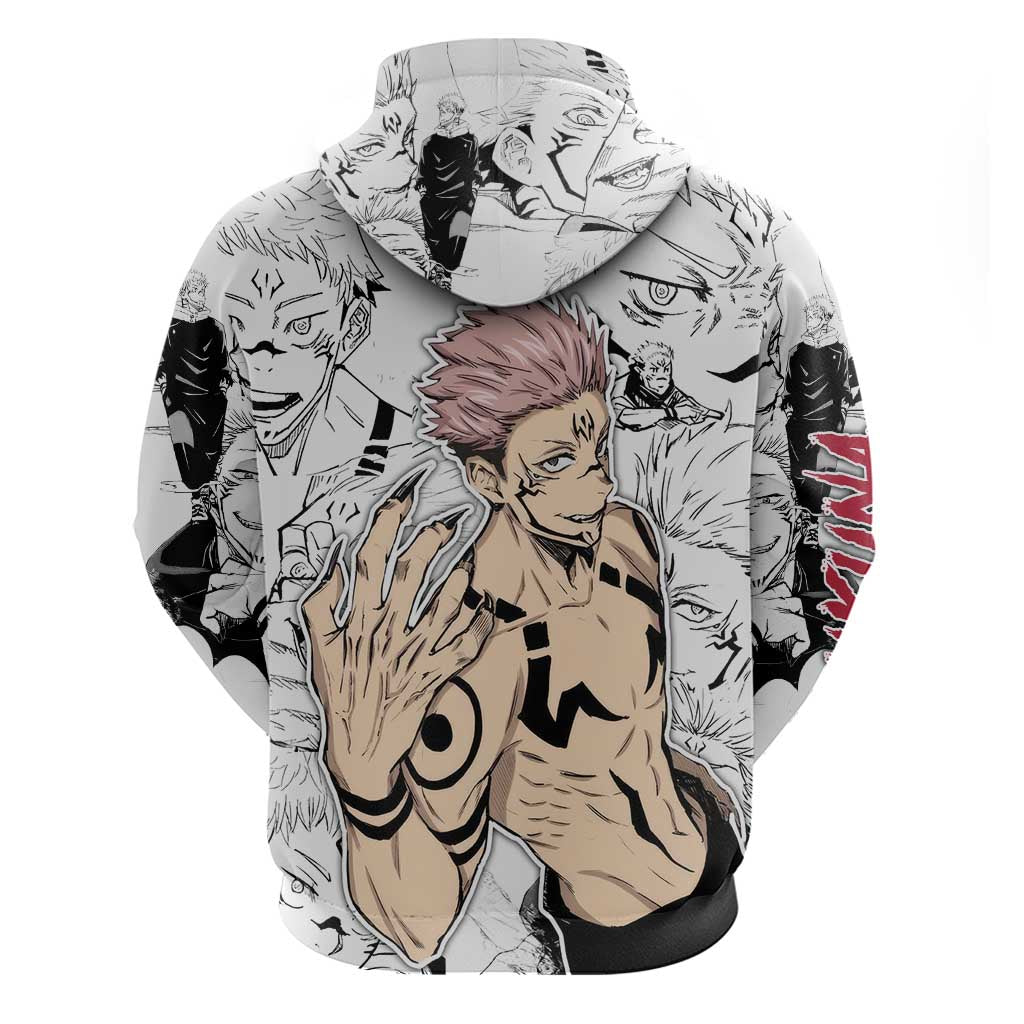 Sukuna - Jujutsu Kaisen Hoodie Pattern Anime Mix Manga Style