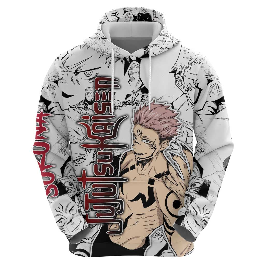 Sukuna - Jujutsu Kaisen Hoodie Pattern Anime Mix Manga Style