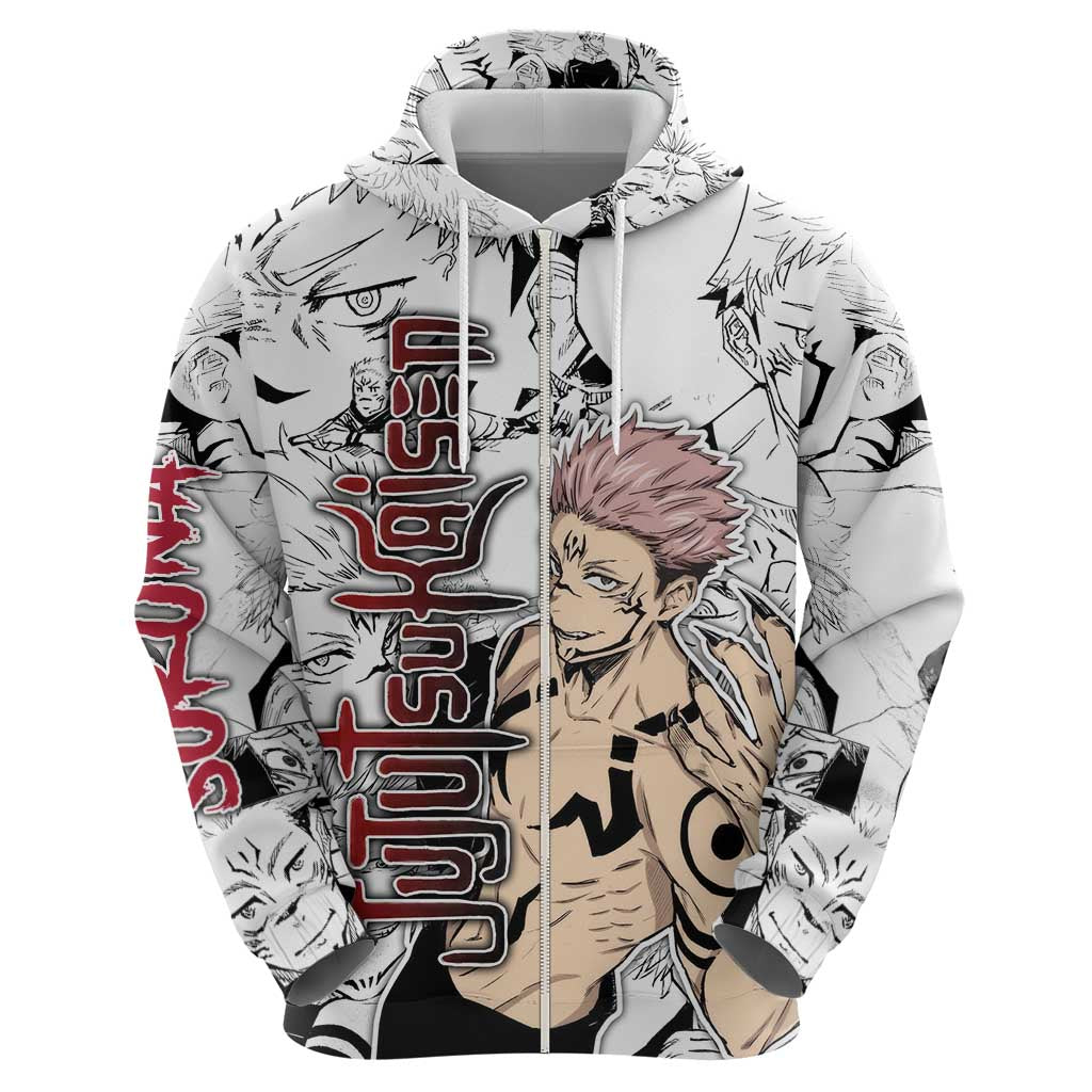 Sukuna - Jujutsu Kaisen Hoodie Pattern Anime Mix Manga Style